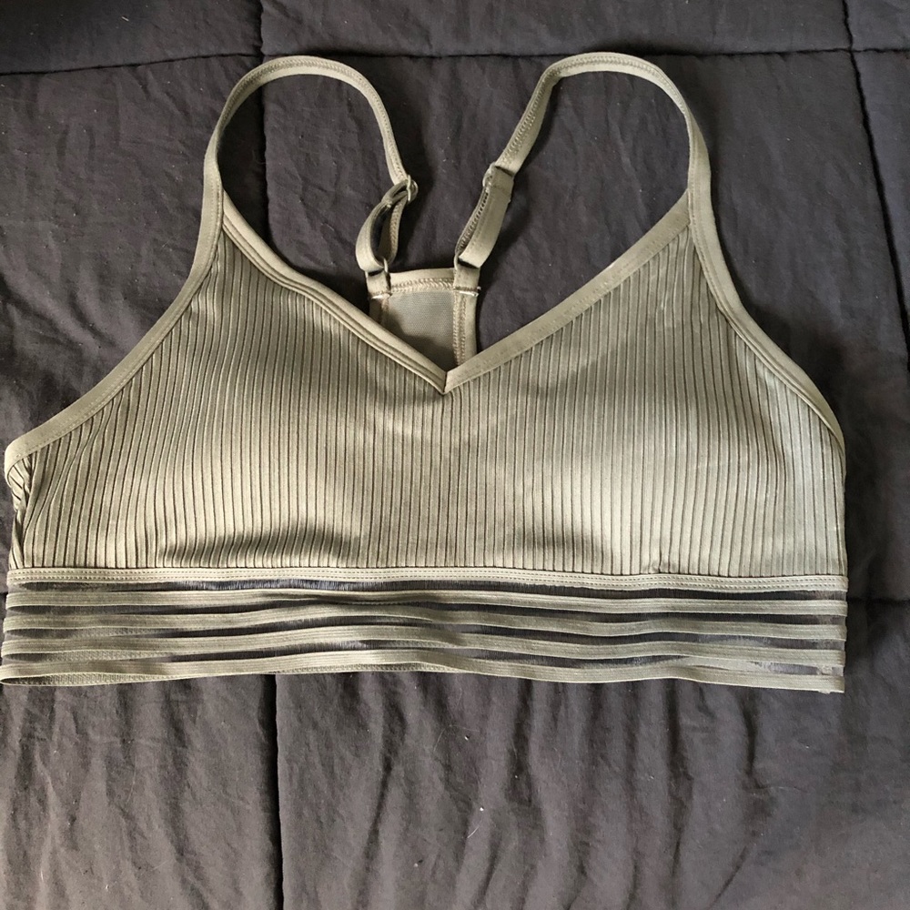 Pink sports bra